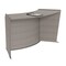 Linea Italia ADA Reception Desk, Wheelchair, Kids, 55 inW x 71 inD x 30 inH, Cherry 55490GY - alternate 1
